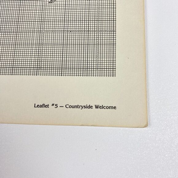 Victoria's Garden Countryside Welcome Cross Stitch Patterns Leaflet #5 VTG 1980s - Picture 7 of 7